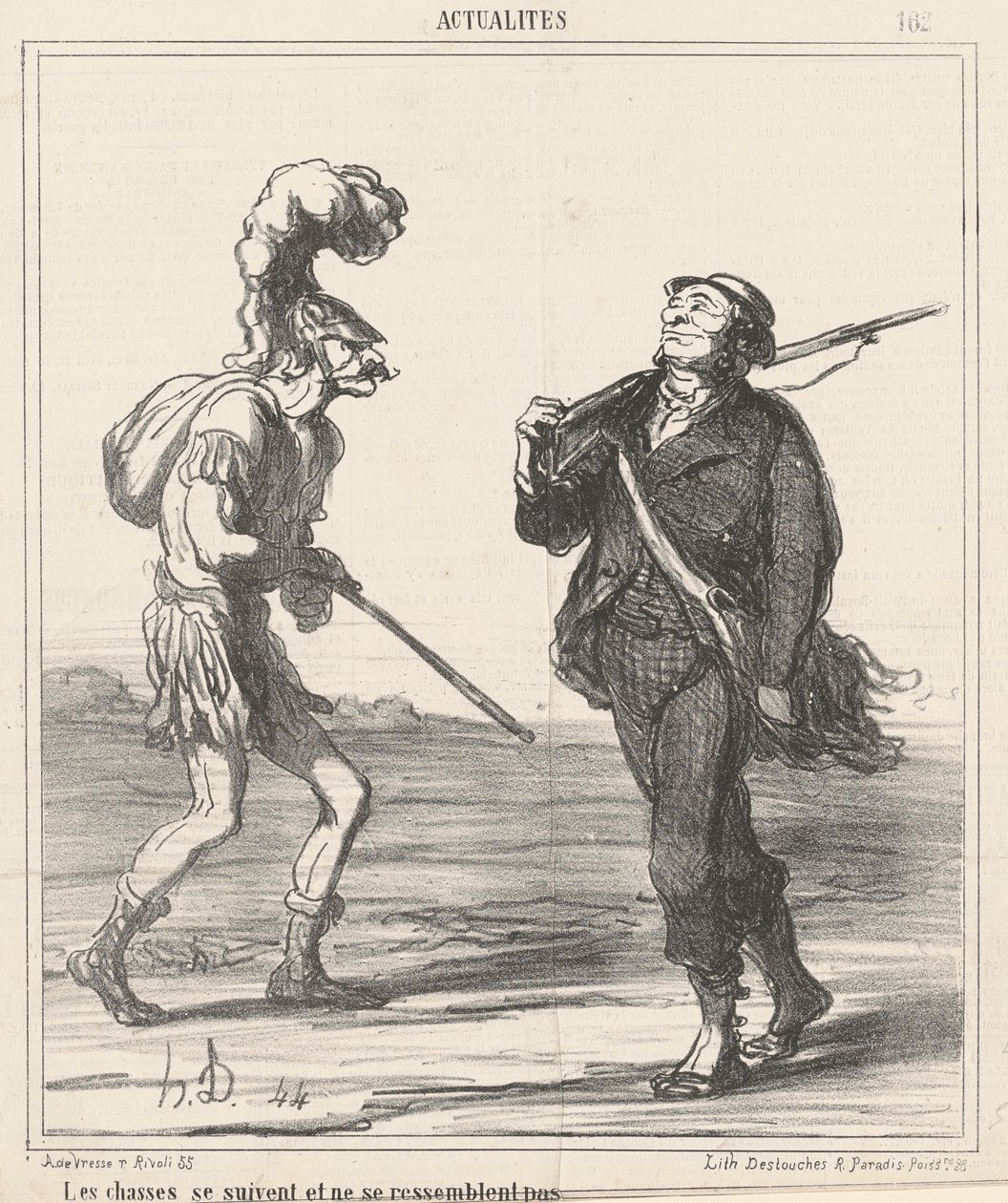 Jagar... Se inte likadana ut av Honoré Daumier