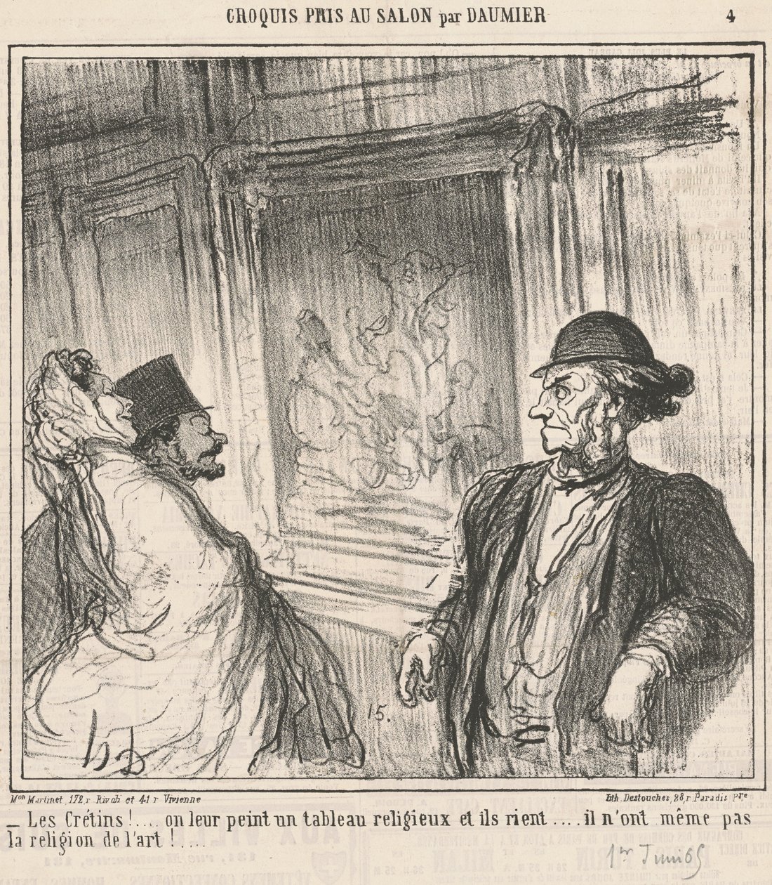 Idioter! ... Vi målar dem en bild ... av Honoré Daumier