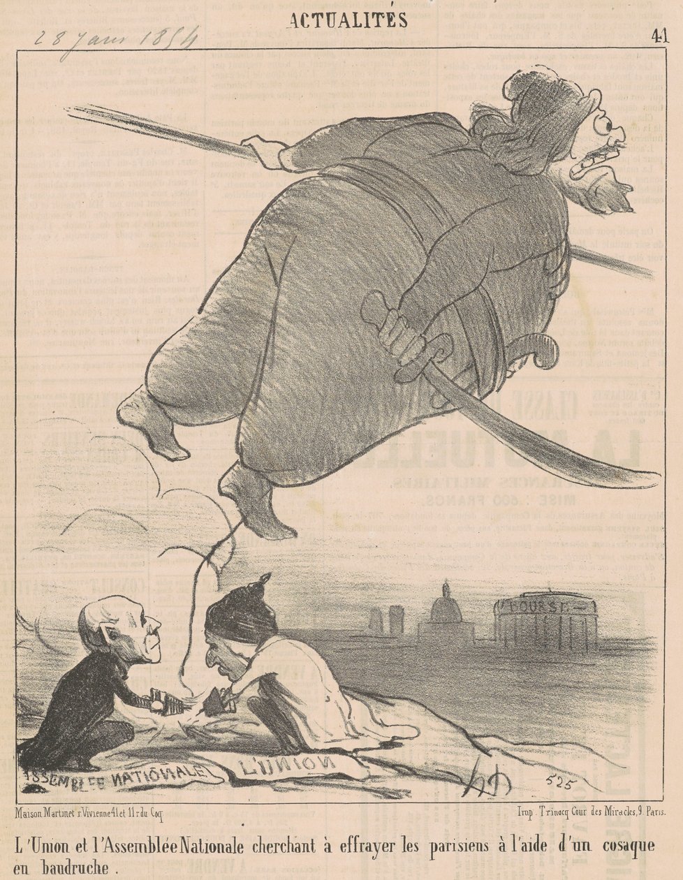 Debatterna... av Honoré Daumier