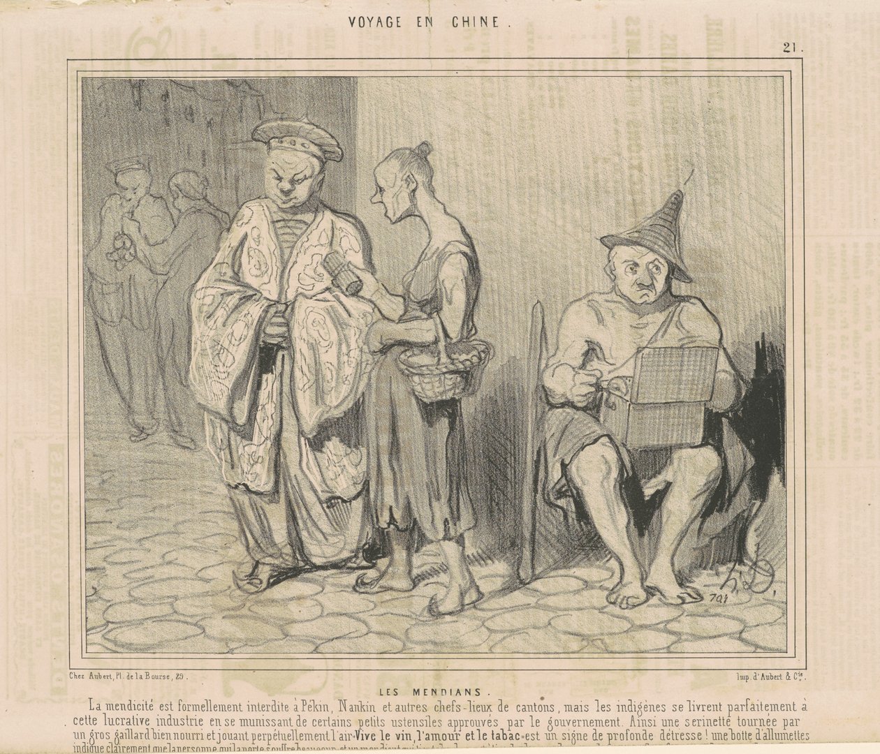 Tiggarna av Honoré Daumier