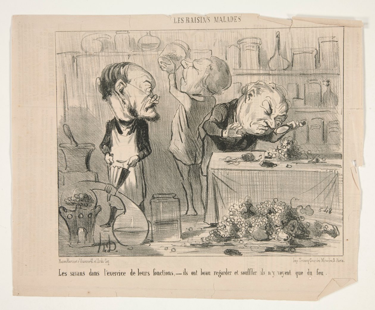De lärda i av Honoré Daumier
