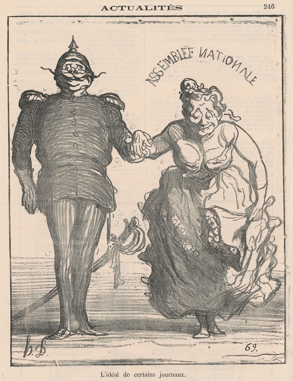 Idealet för vissa tidningar av Honoré Daumier