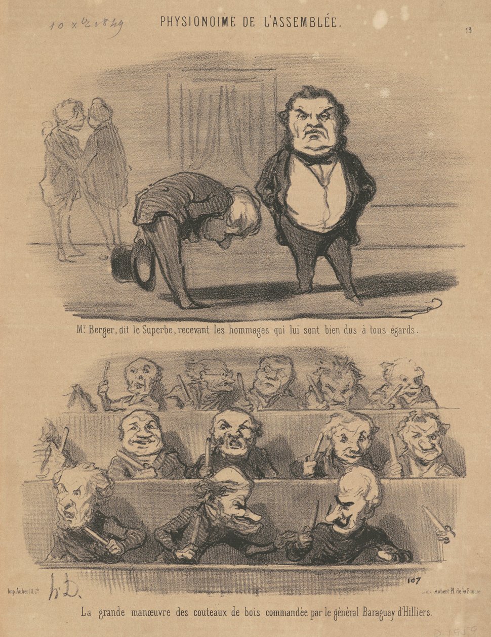 Herr Berger, sa den fantastiska... av Honoré Daumier