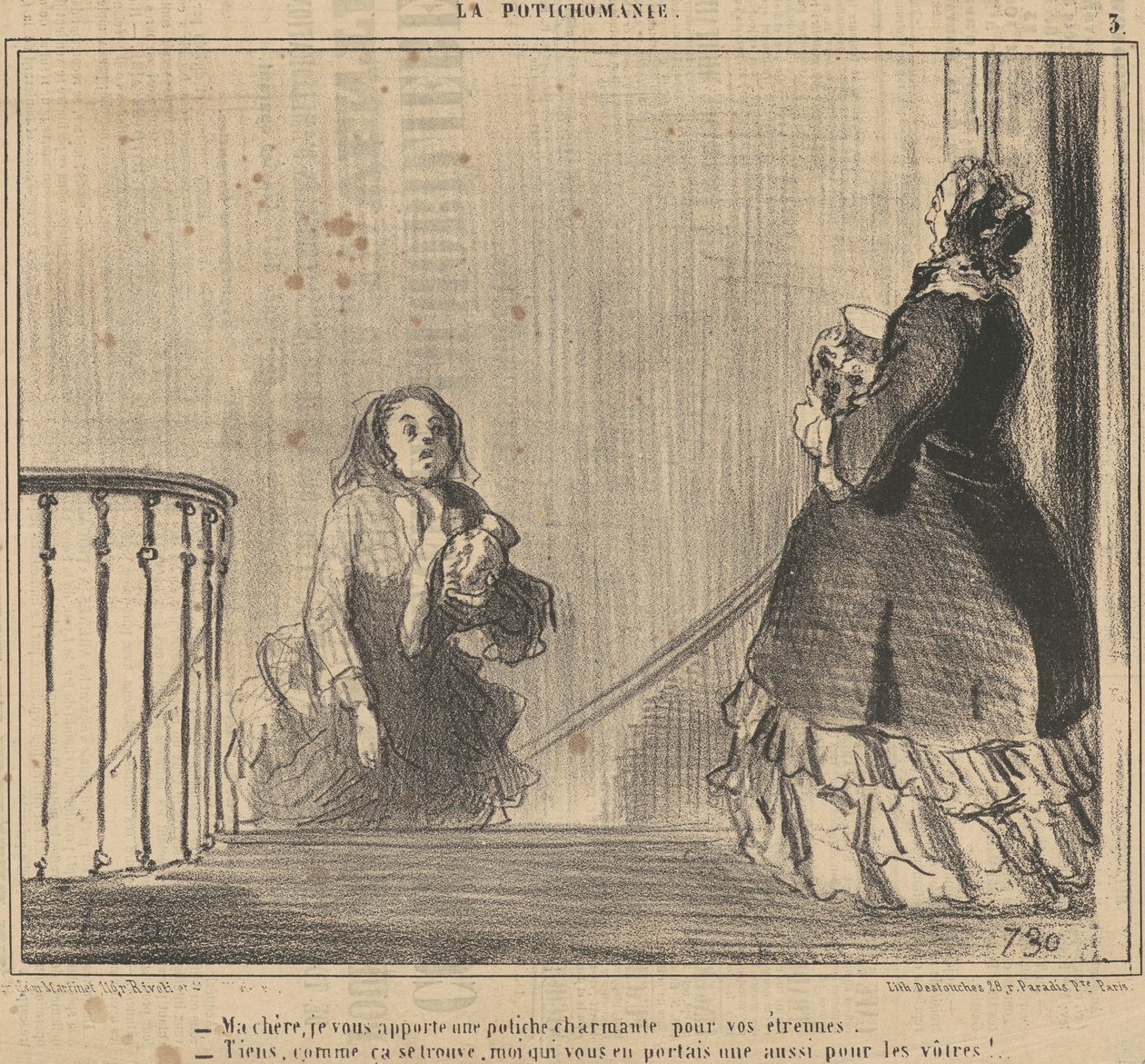 Min kära, jag ger dig en potiche... av Honoré Daumier