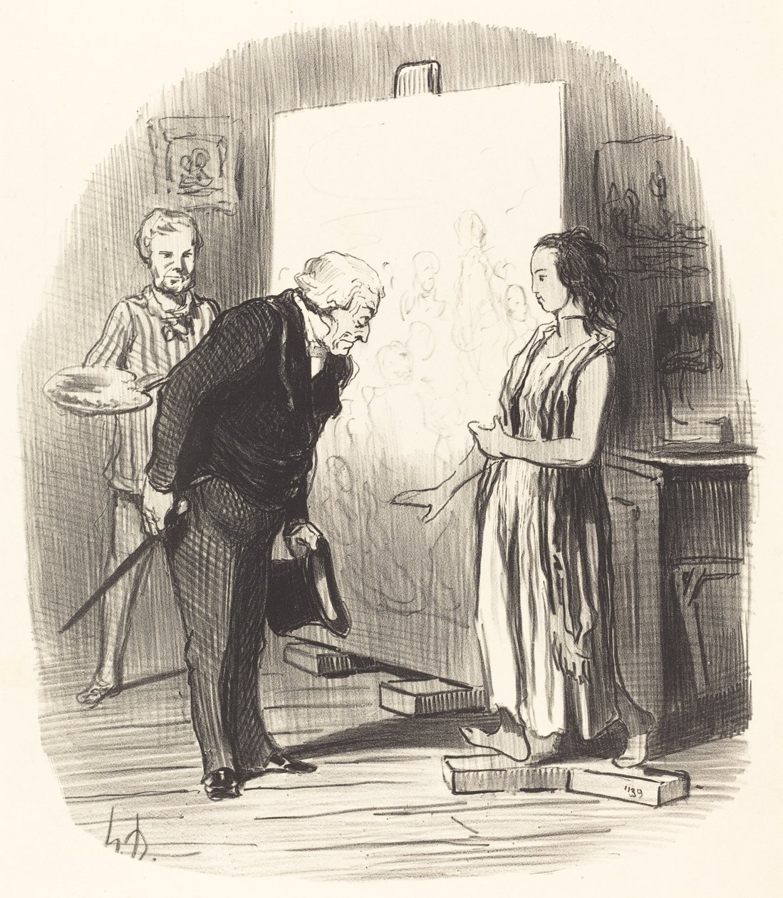 Fru, jag har äran! av Honoré Daumier