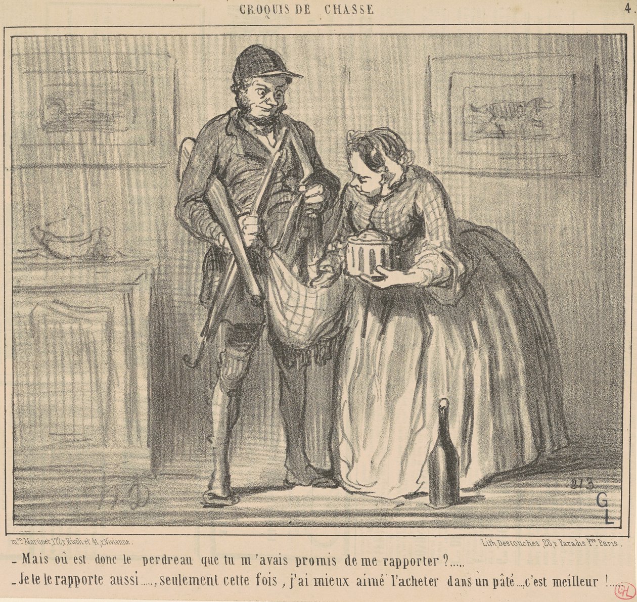 Men var är rapphönan av Honoré Daumier