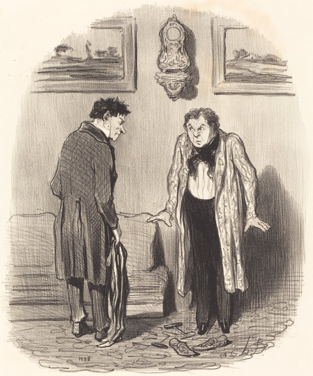 Men när jag säger att jag inte kan röra fötterna... av Honoré Daumier