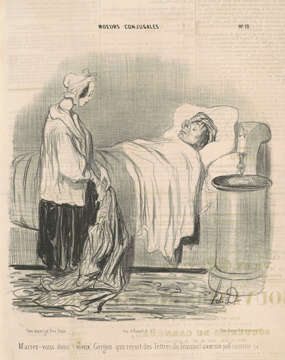 Så gift dig! gamla grigou... av Honoré Daumier