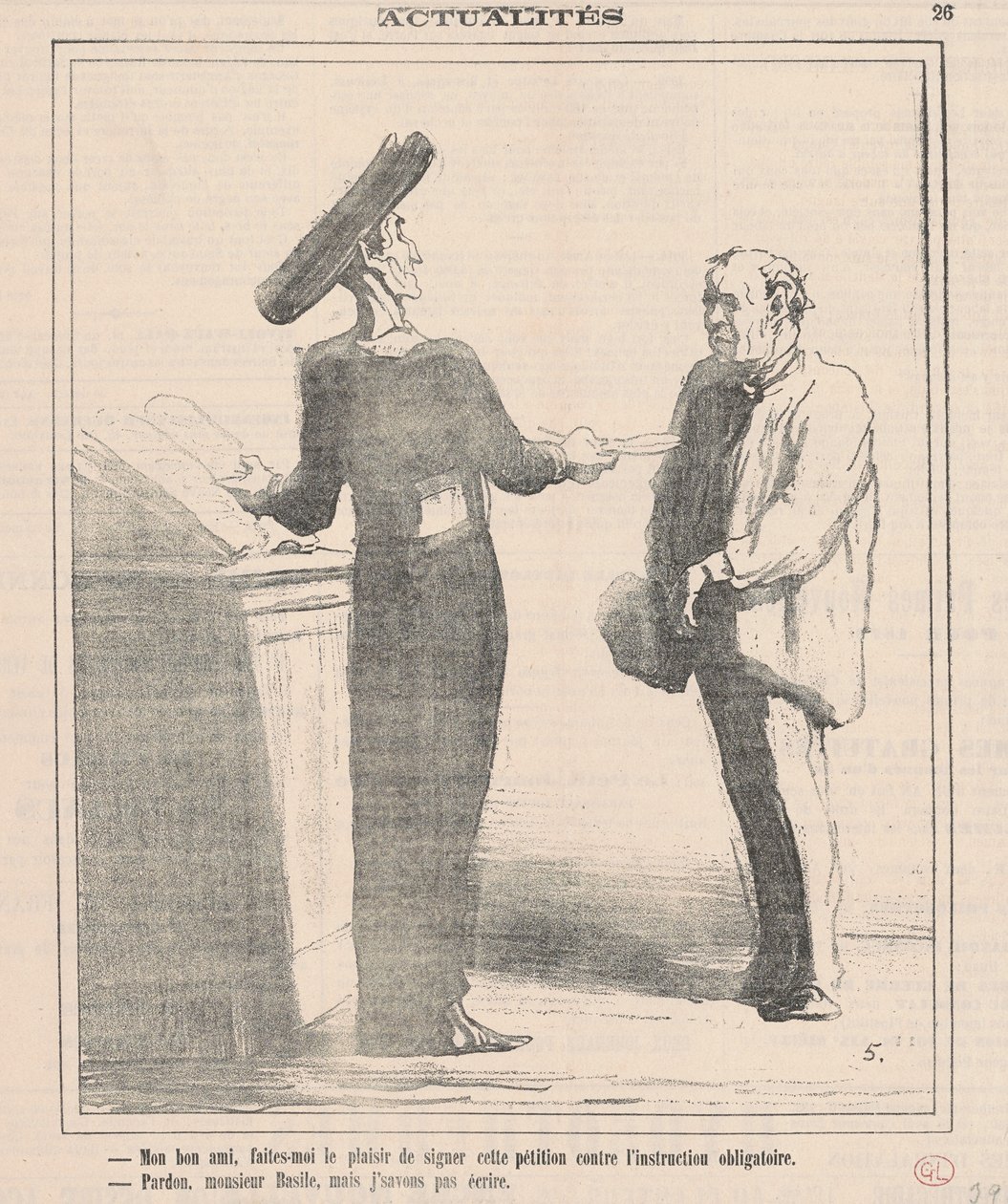 Min gode vän, gör mig nöjet att skriva under... av Honoré Daumier