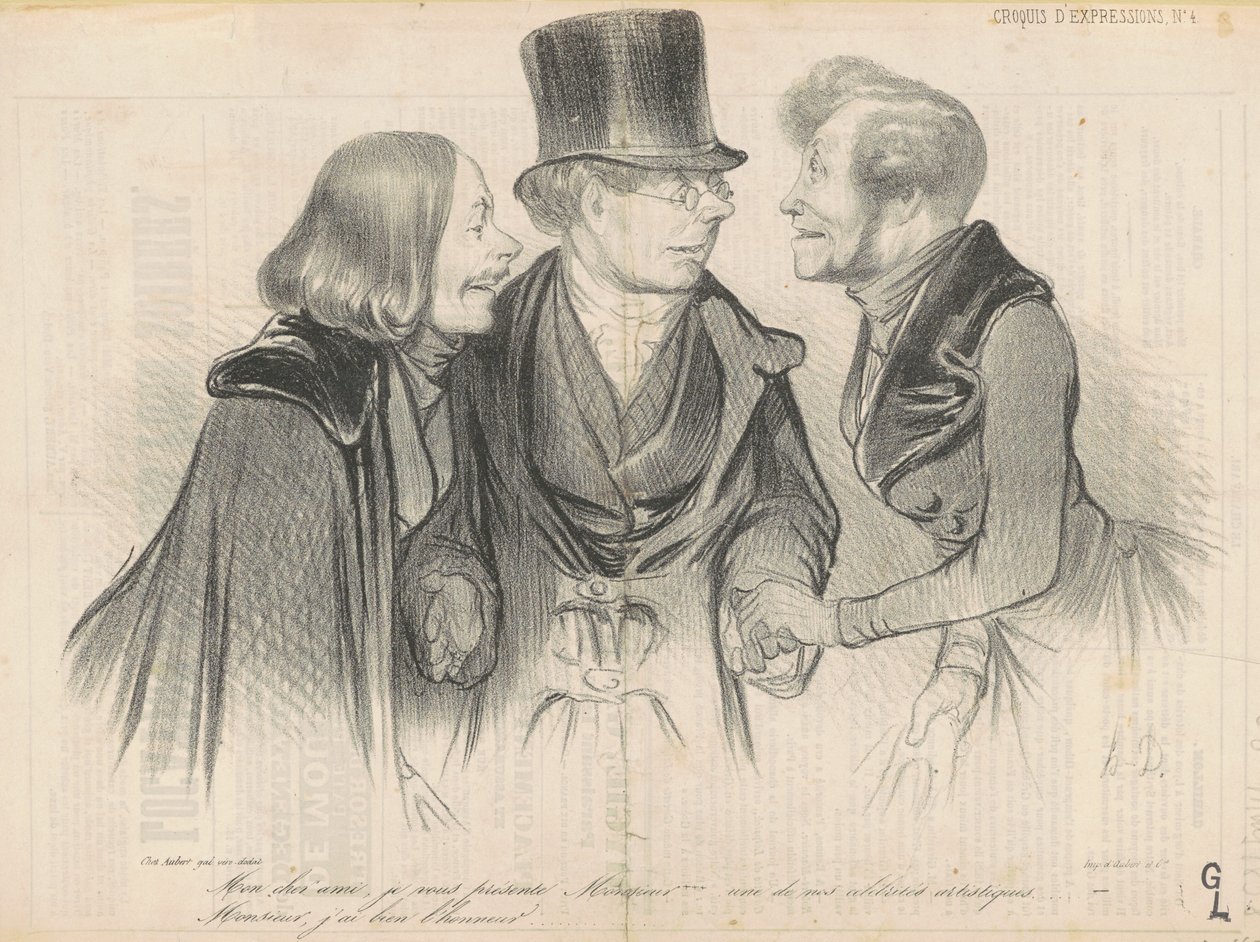 Min kära vän, jag presenterar för dig Mr.... av Honoré Daumier