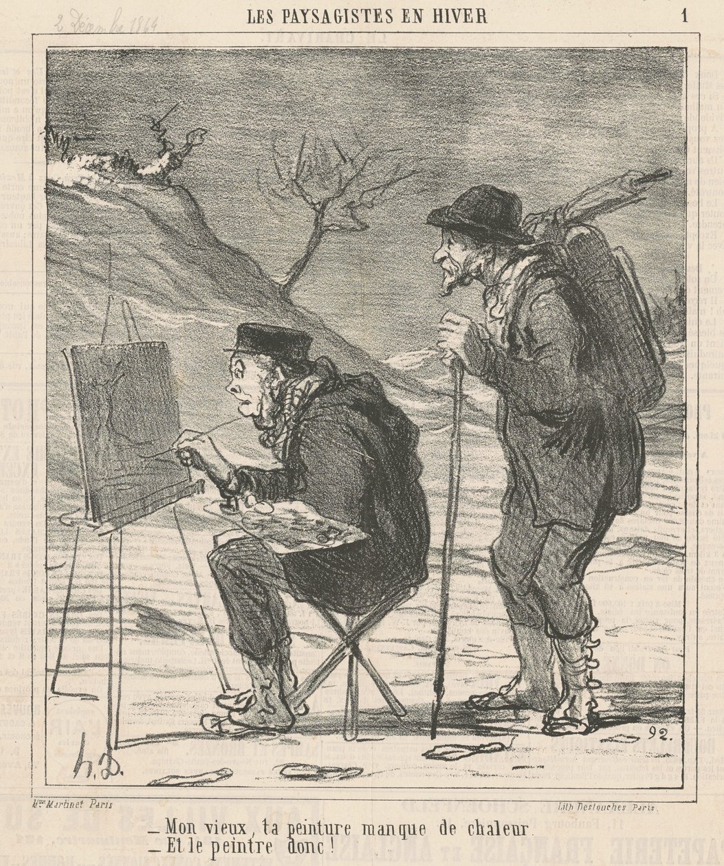 Din tavla saknar värme... av Honoré Daumier