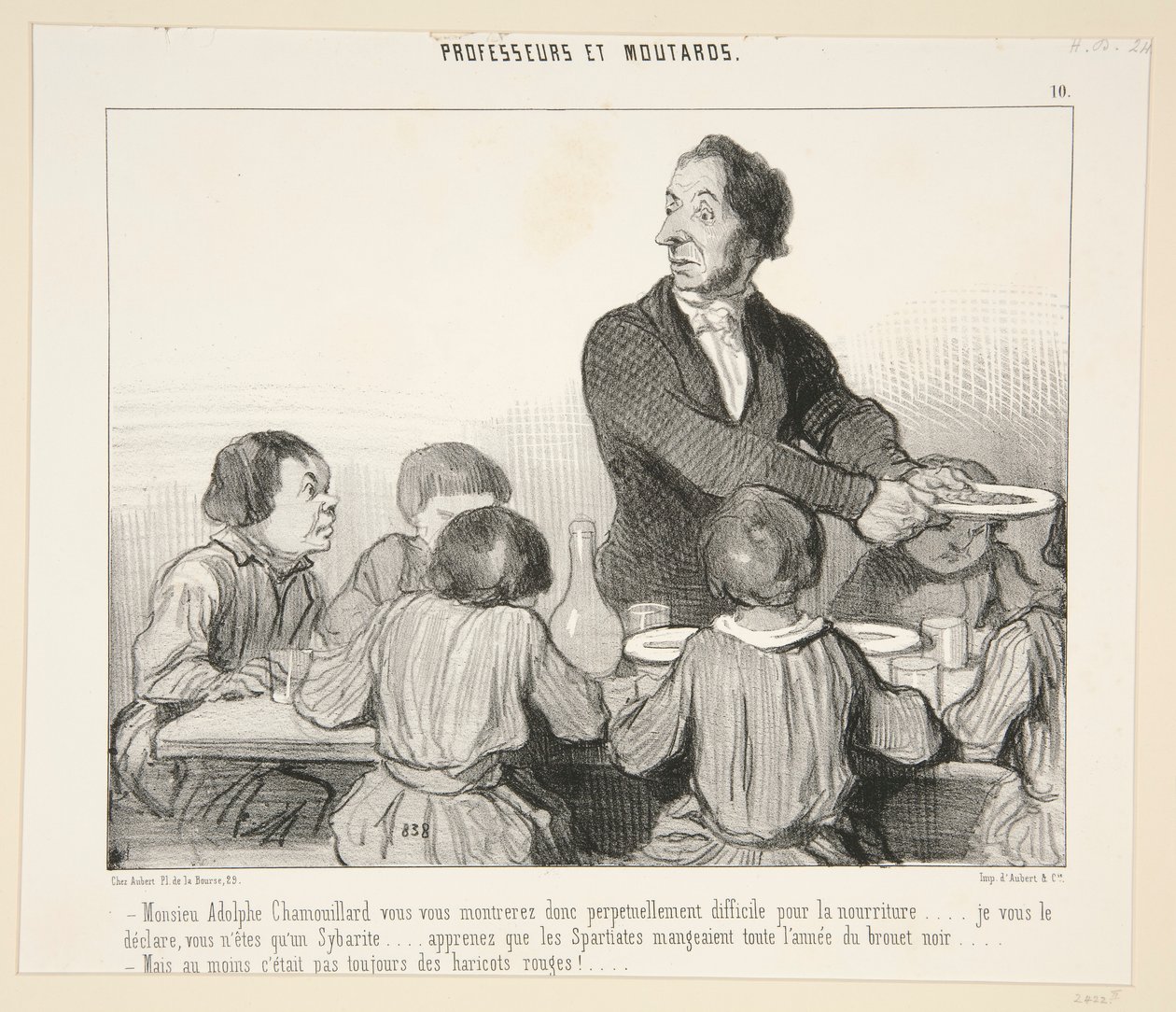 Monsieur Adolphe Chamouillard, du kommer därför att visa dig. #10 av lärare och hummer av Honoré Daumier