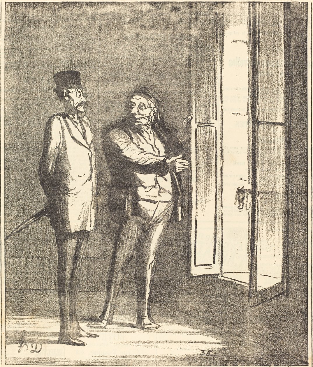 Sir kommer att ha det bra här... av Honoré Daumier