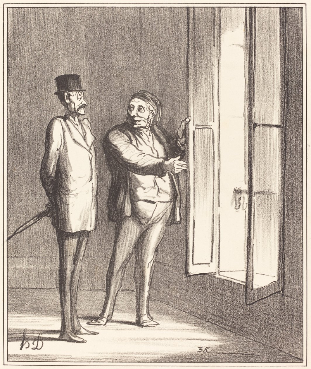 Sir kommer att ha det bra här... av Honoré Daumier