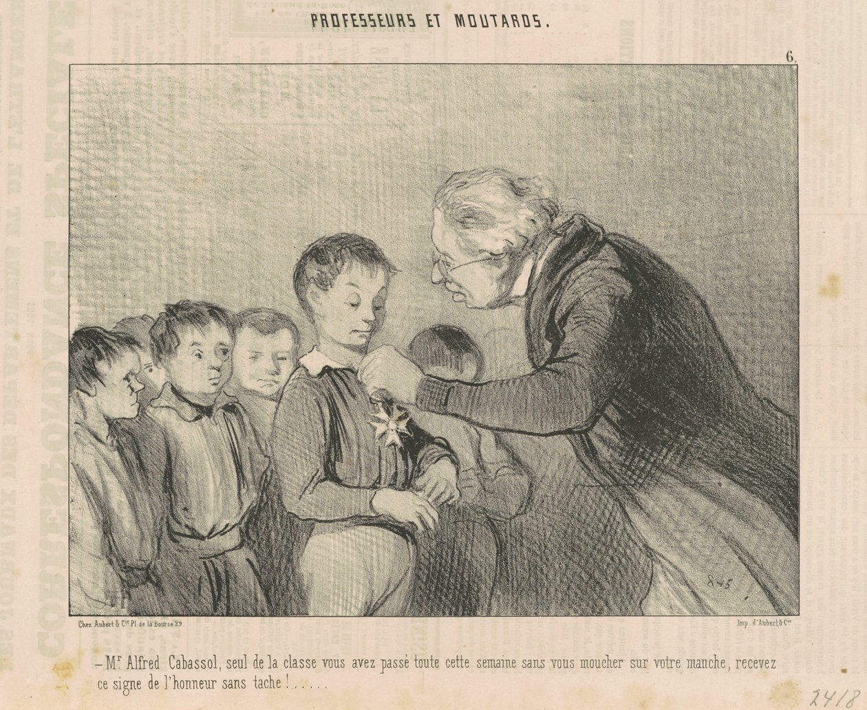 Herr Alfred Cabassol ... ta emot detta hederstecken ... av Honoré Daumier