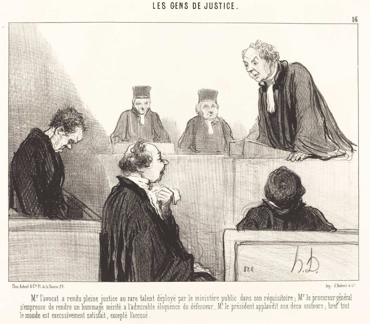 Mr. Advokat har gjort full rättvisa... av Honoré Daumier