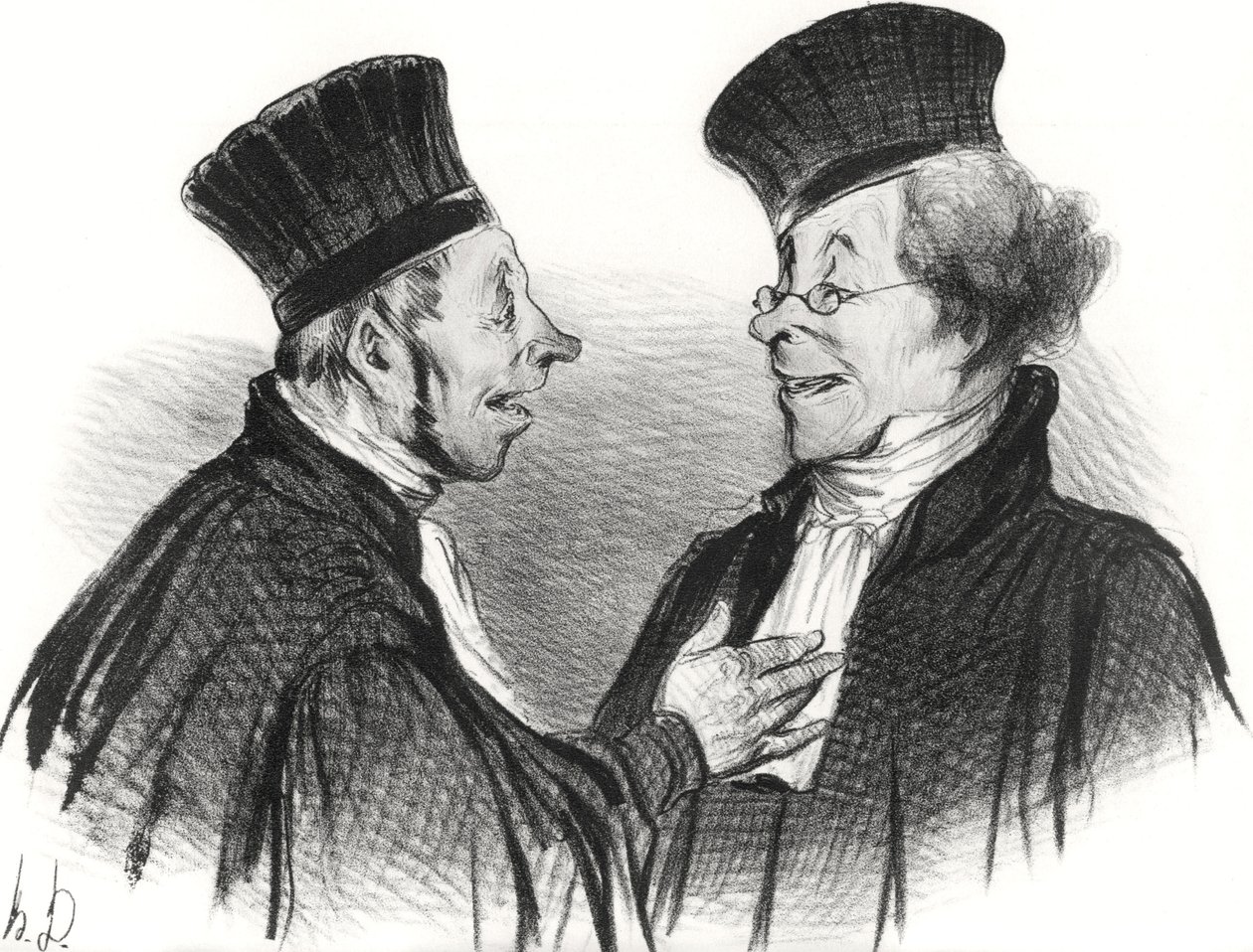 Min kära! Du svimmade... beundransvärt. Det gjorde verkligen ett bestående intryck!, 1838. av Honoré Daumier