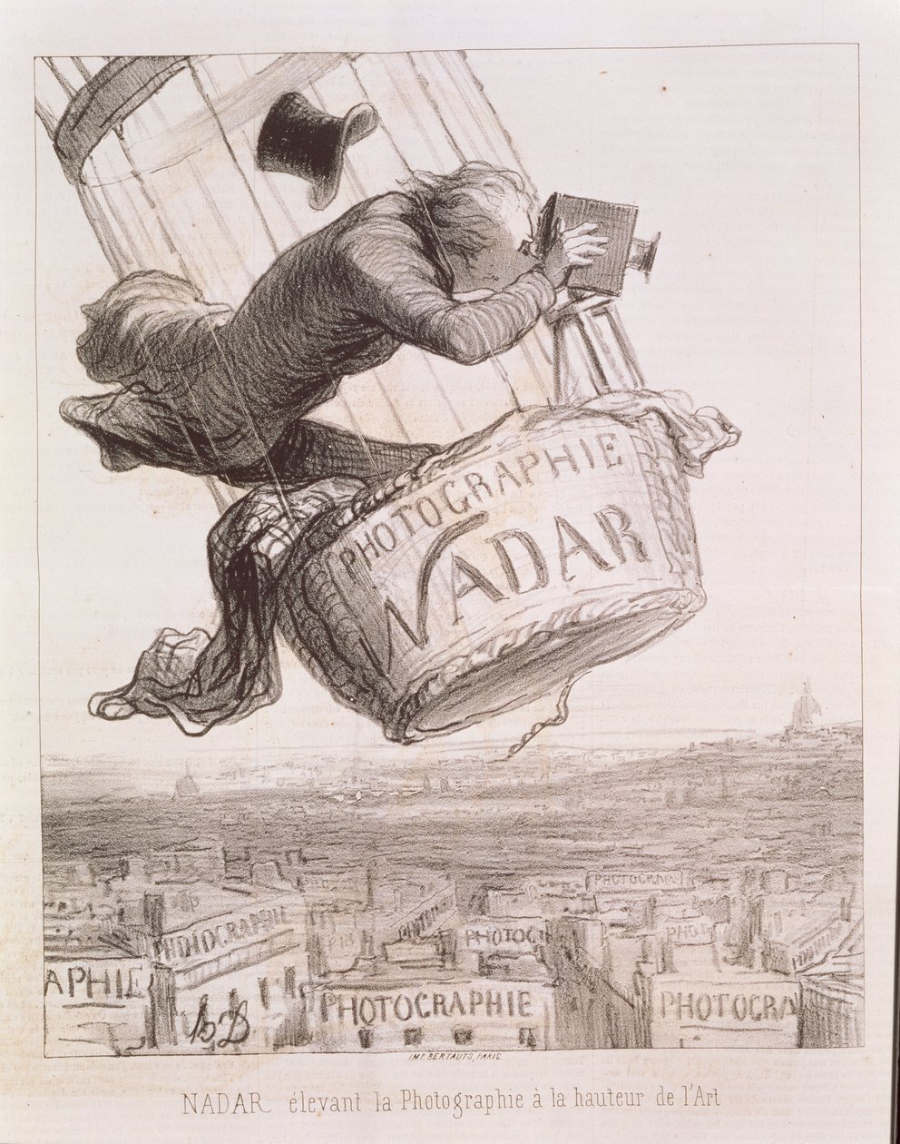 Nadar (1820-1910) lyfter fotografi till konstens höjd, publicerad 1862 av Honoré Daumier