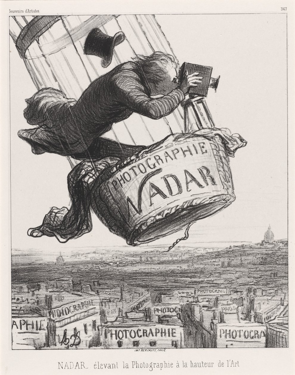 Nadar lyfter fotografi till konstens höjd av Honoré Daumier