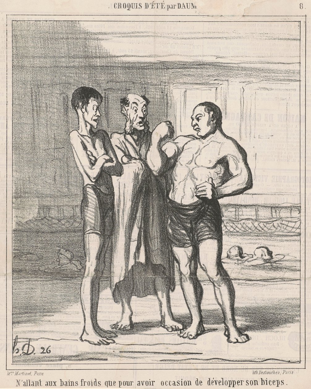 Går bara i kallbad... av Honoré Daumier