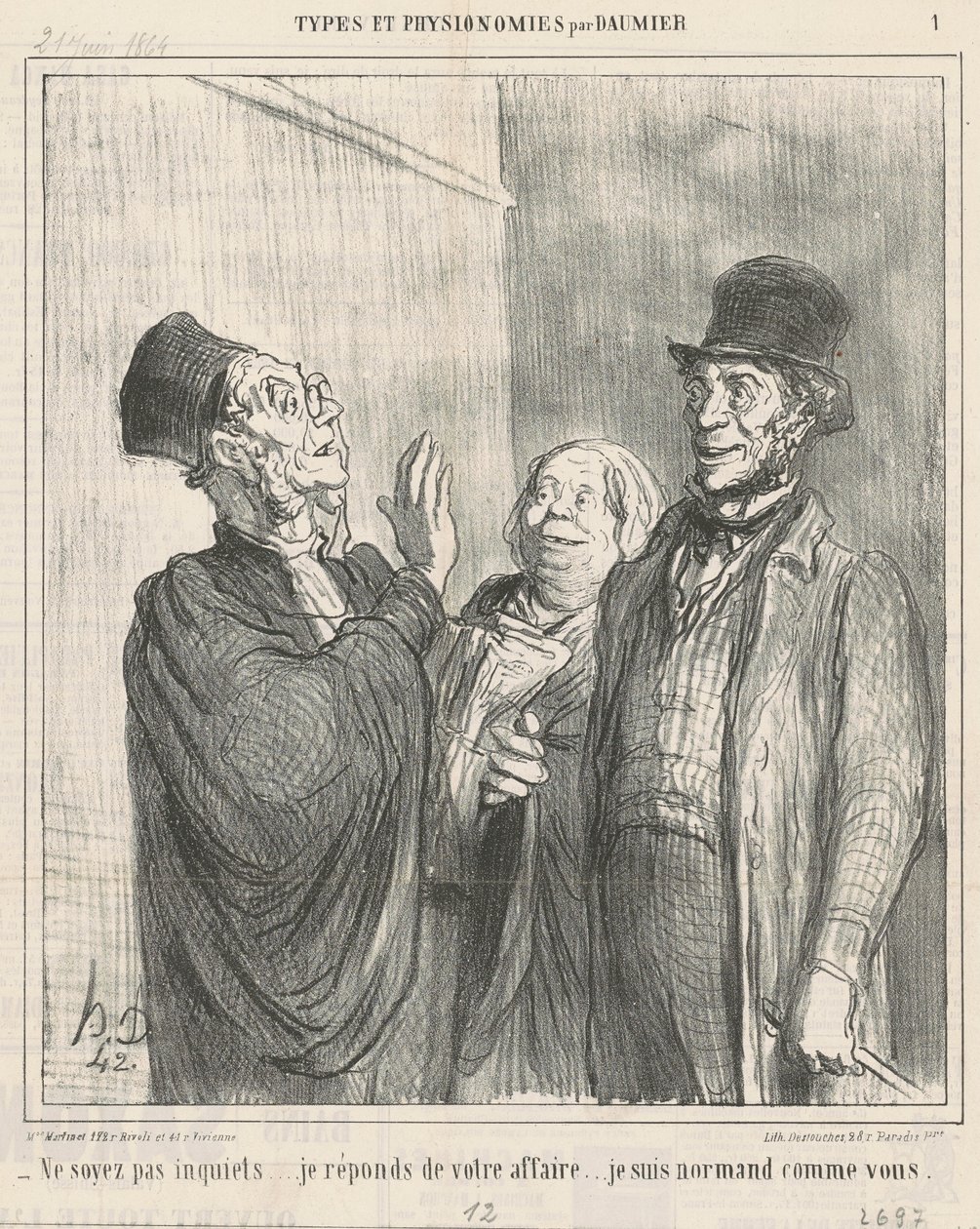 Var inte orolig... av Honoré Daumier