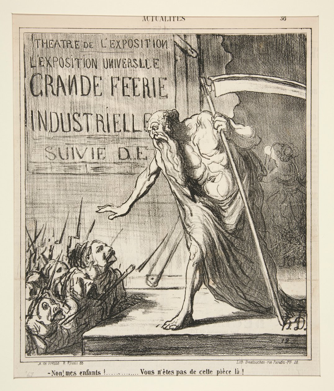 Nej! mina barn! av Honoré Daumier