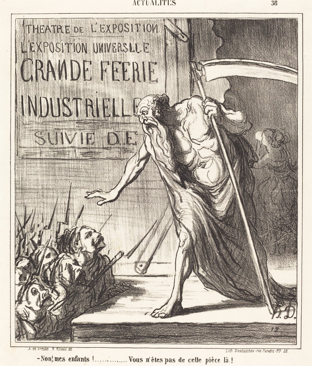 Nej... du är inte från det rummet! av Honoré Daumier