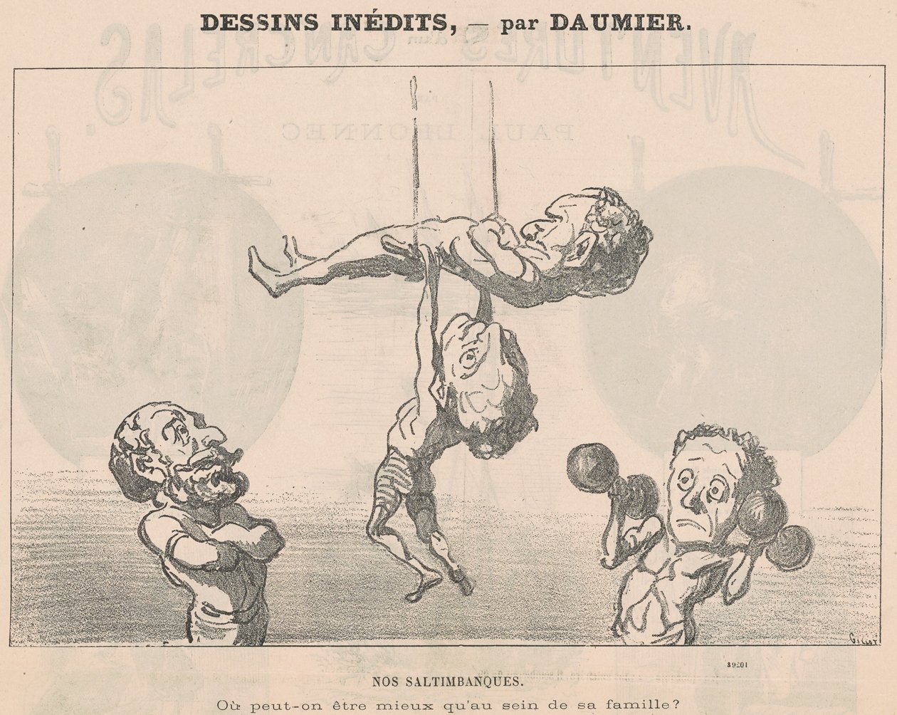 Våra bergsbankar av Honoré Daumier