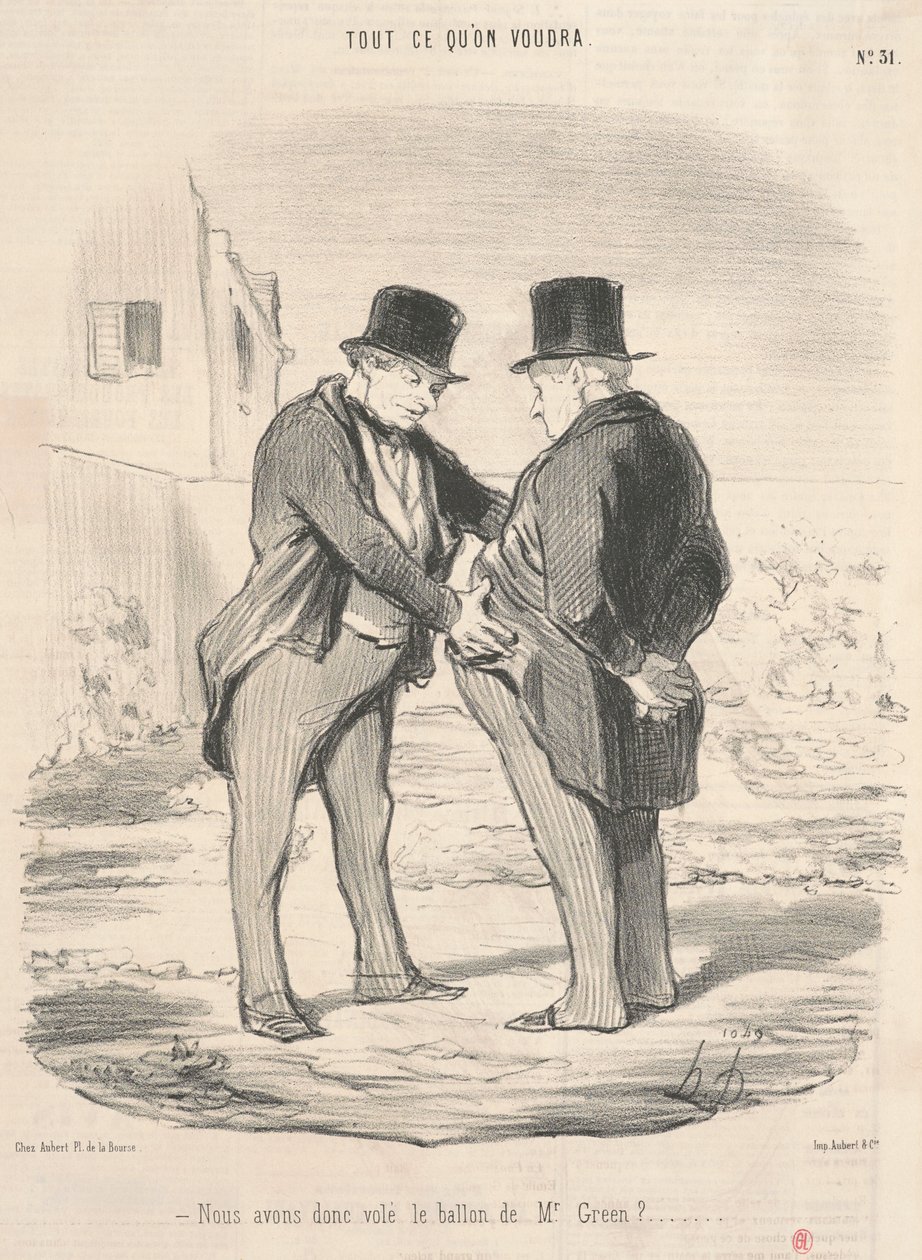 Så vi stal bollen från Mr Green? av Honoré Daumier