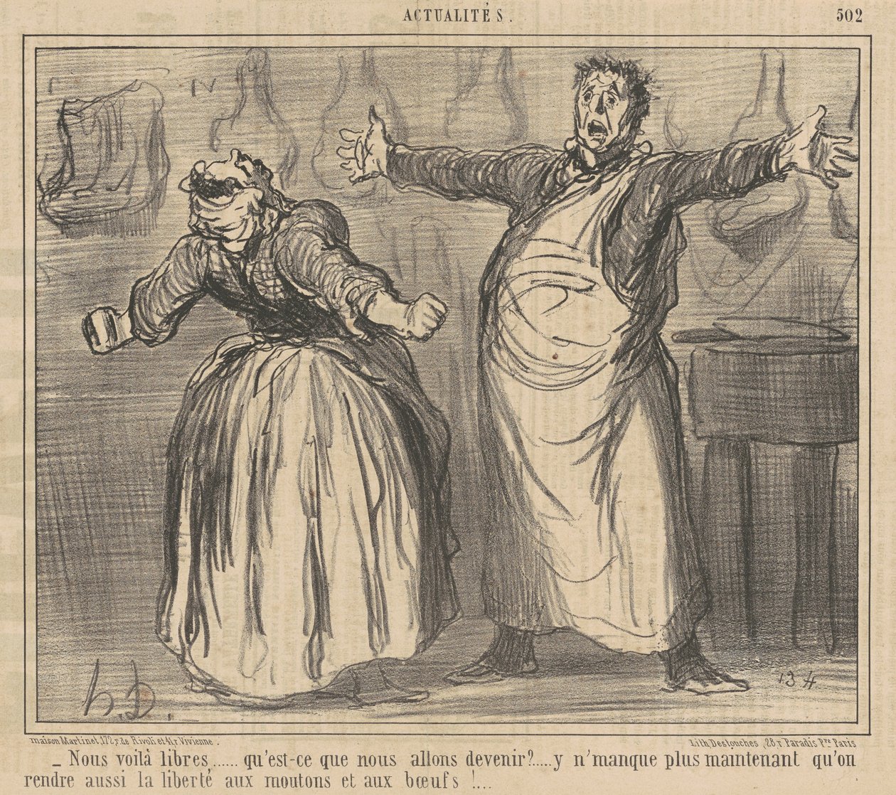Vi är fria... av Honoré Daumier