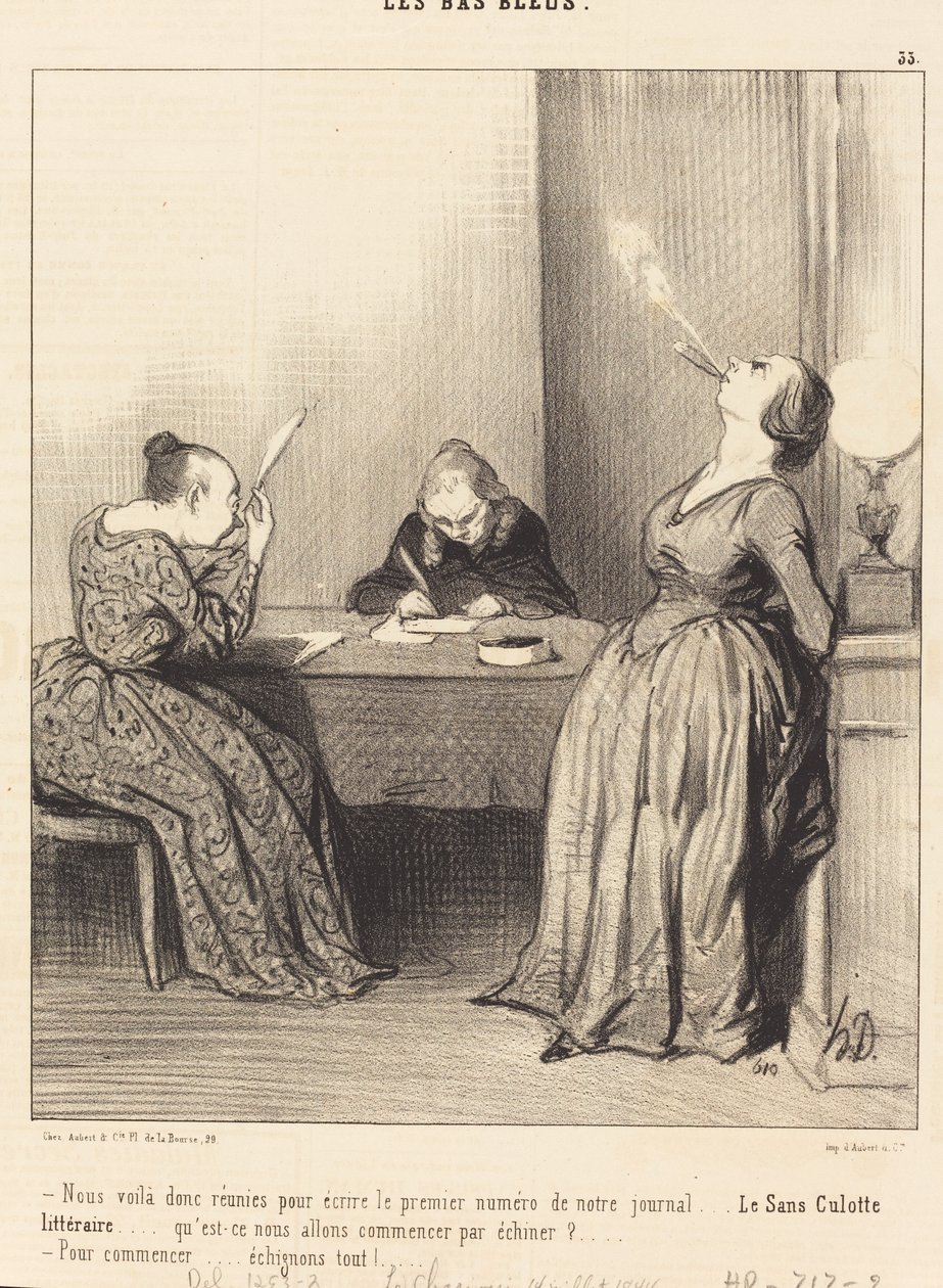 Här är vi... återförenade för att skriva det första numret... av Honoré Daumier