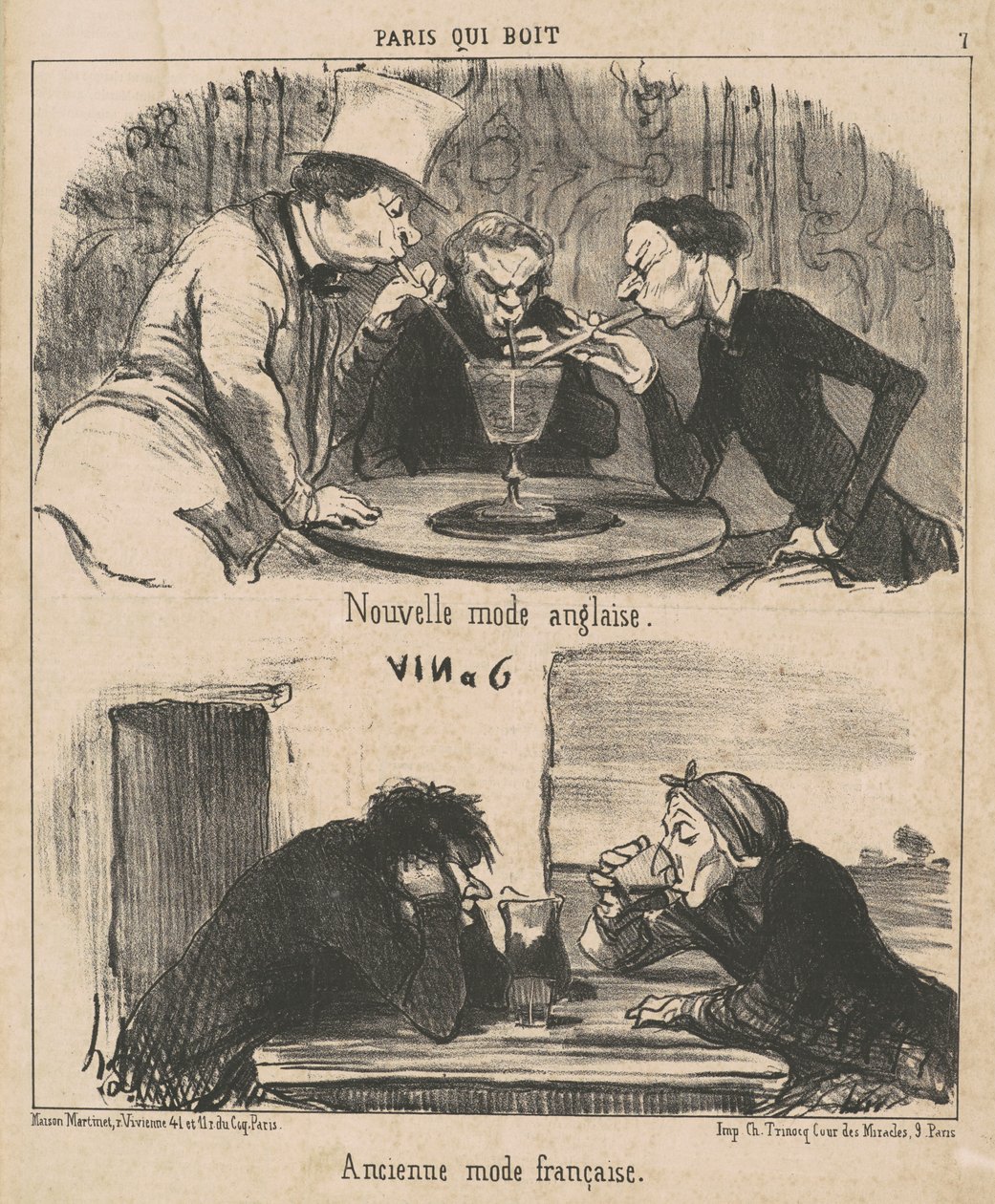 Nytt engelskt mode av Honoré Daumier