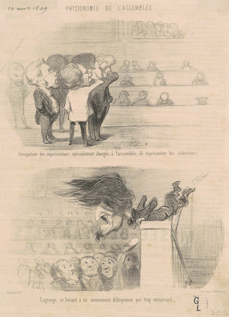 Yrke av representanter... av Honoré Daumier