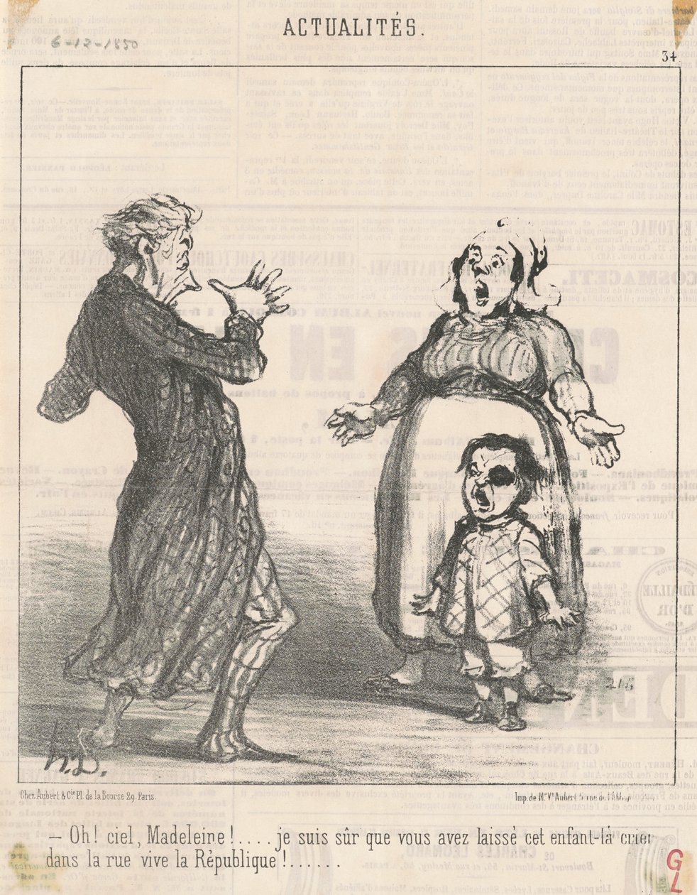 åh! Himlen Magdalena! ... av Honoré Daumier