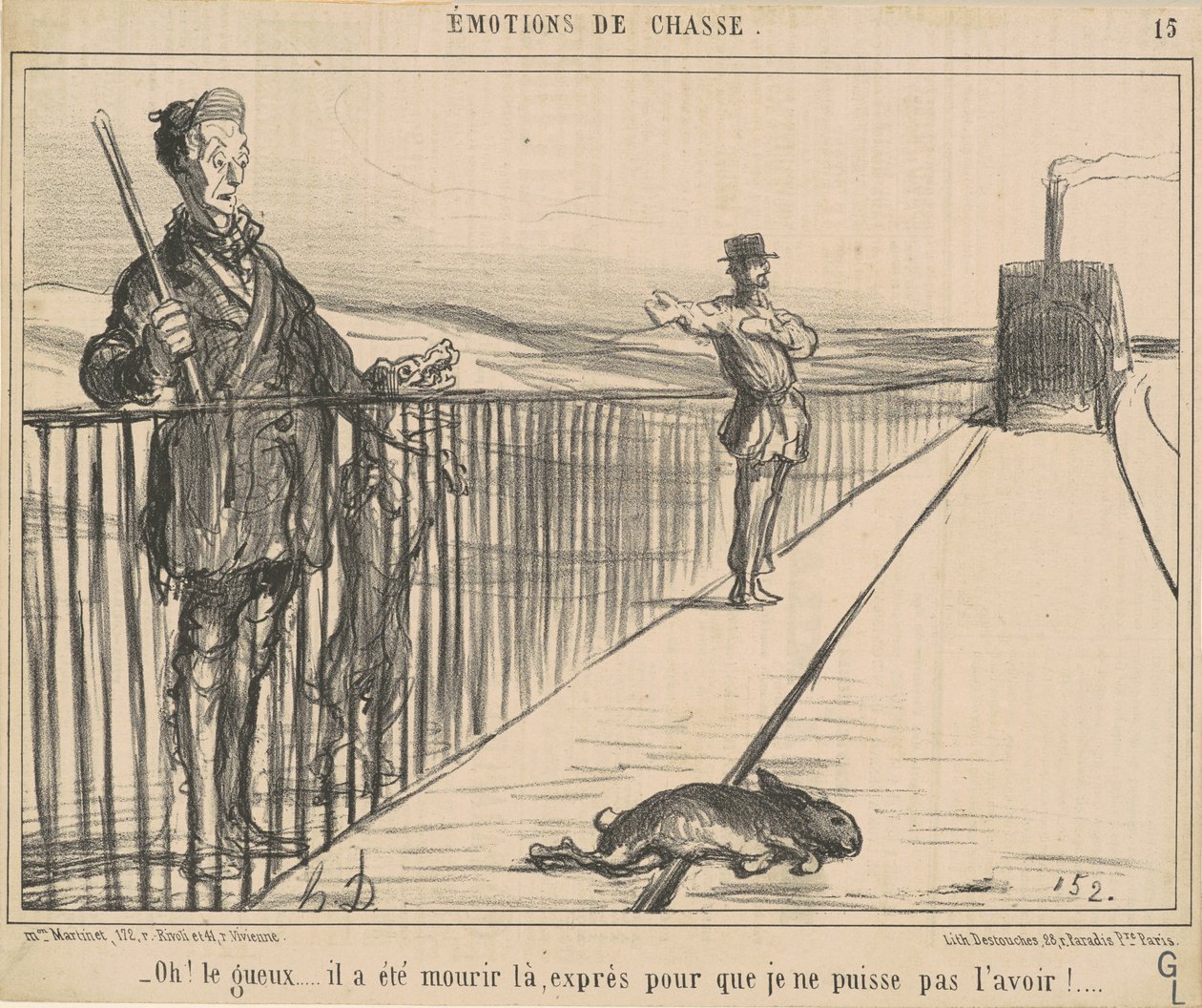 åh! Tiggaren...han dog där... av Honoré Daumier