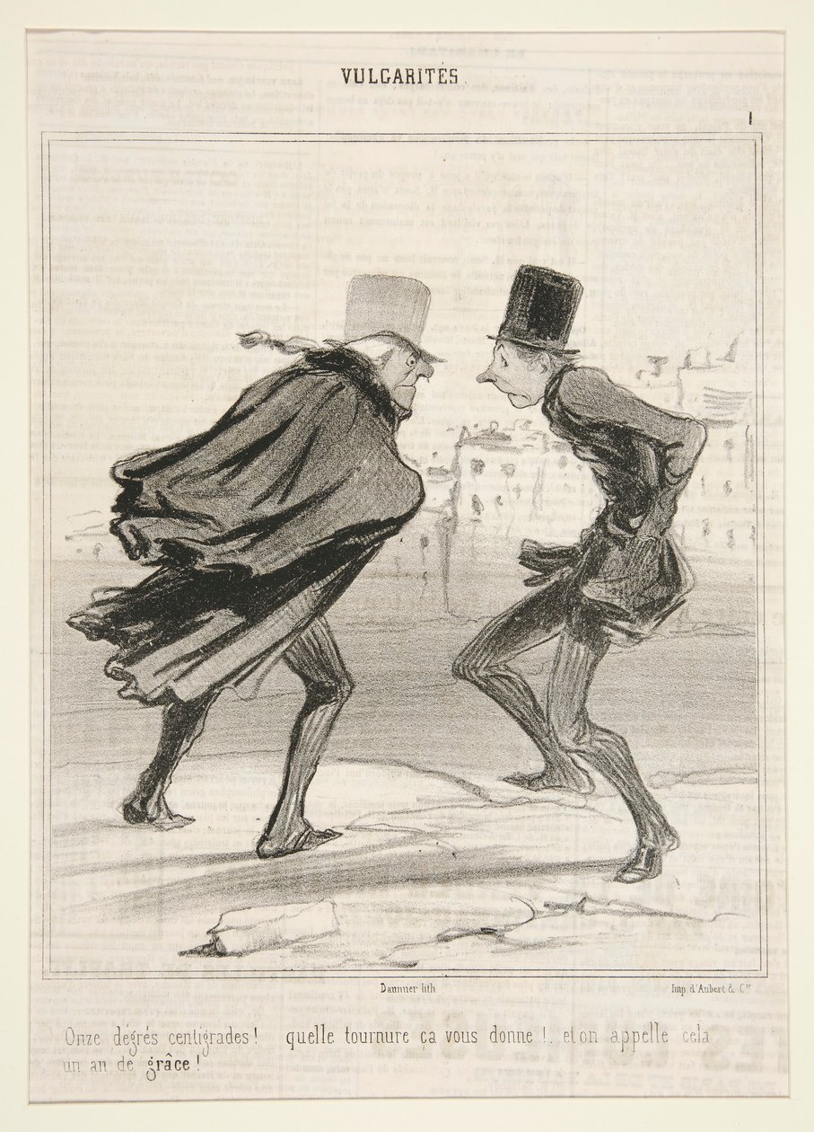 Elva grader Celsius! av Honoré Daumier