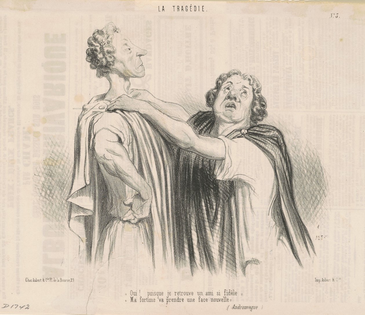 ja! Eftersom jag hittar en så trogen vän... av Honoré Daumier