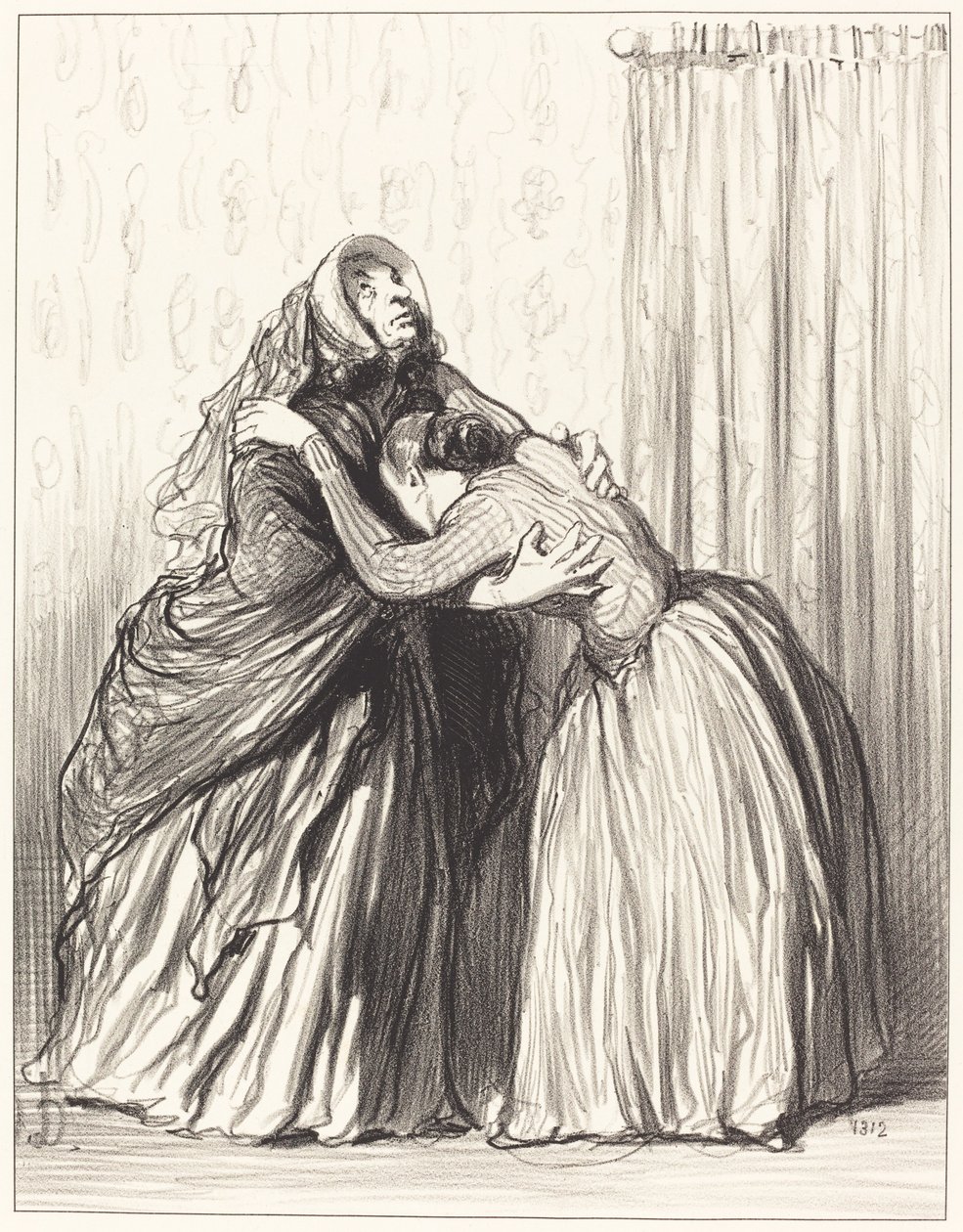 Ja, min kära, min man har svalt min värdighet... av Honoré Daumier