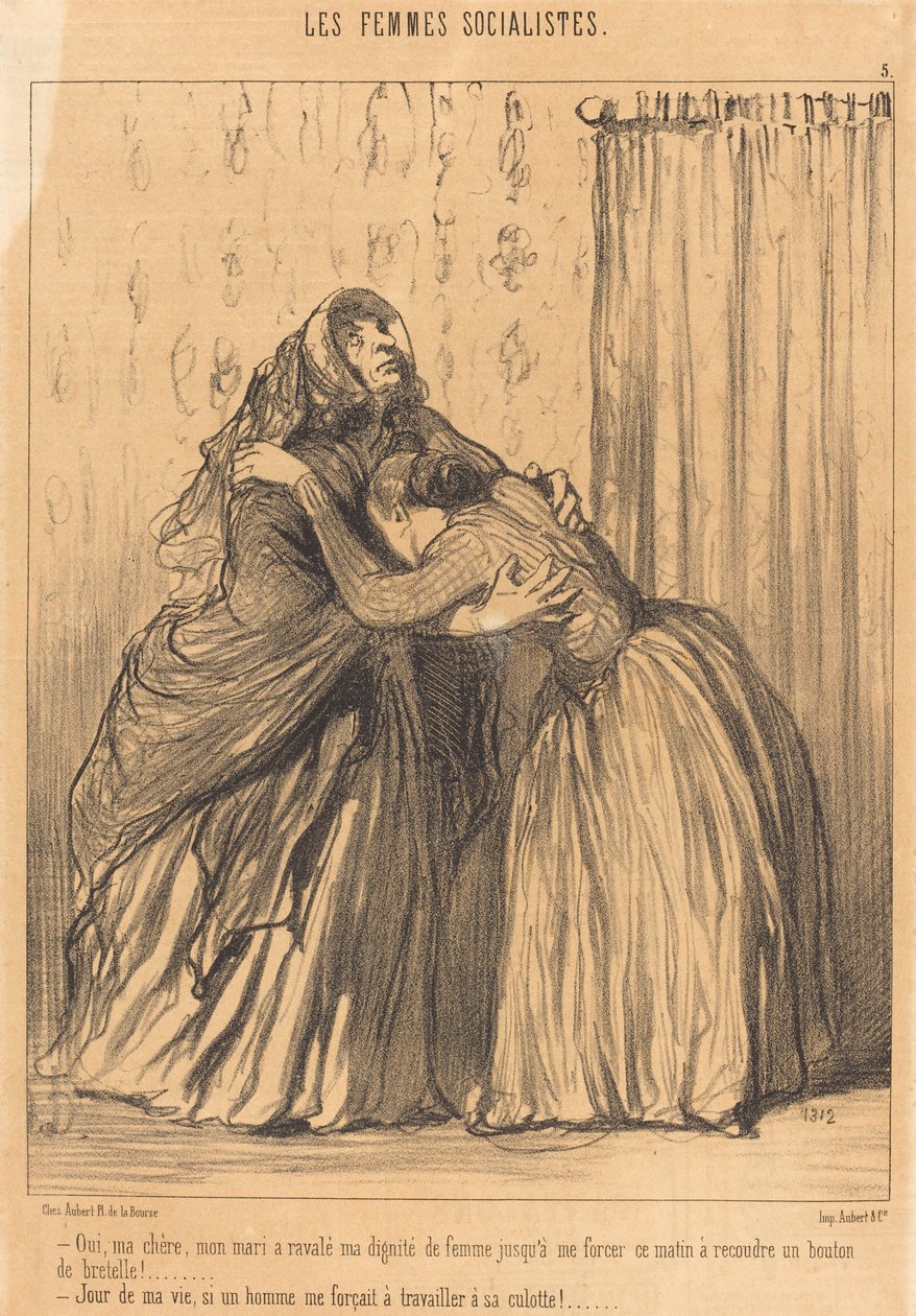 Ja, min kära, min man har svalt min värdighet... av Honoré Daumier