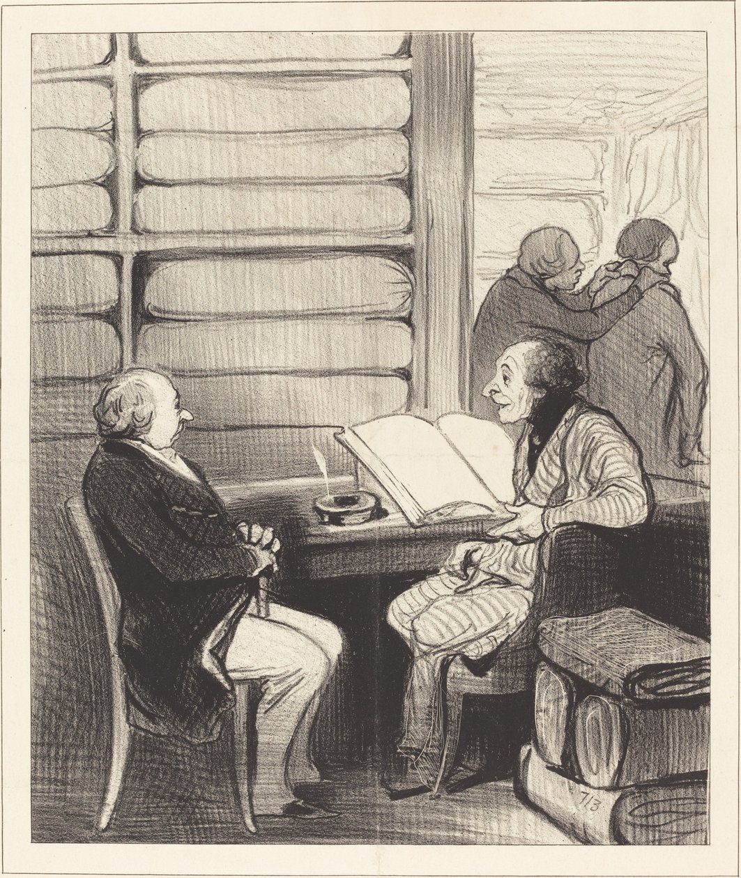 Ja, min käre herr Badoulard, jag ska... av Honoré Daumier