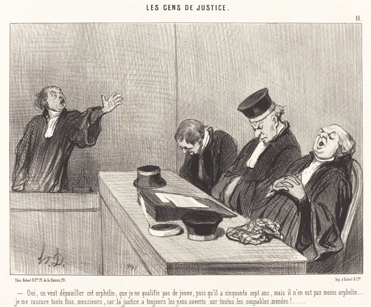 Ja, vi vill råna denna föräldralösa... av Honoré Daumier