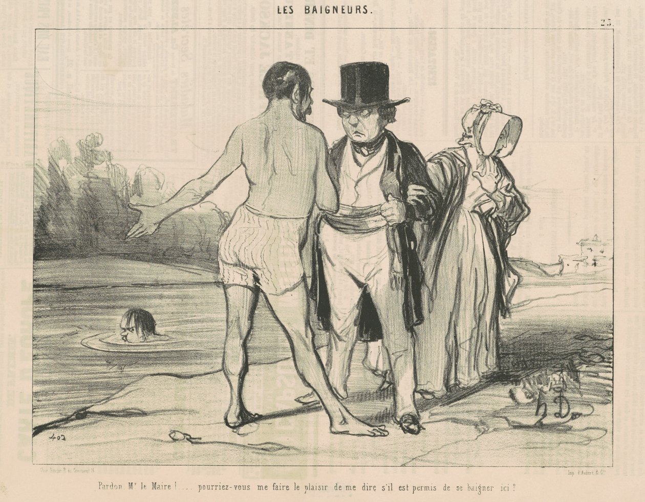 Ursäkta mig, herr borgmästare! ... kan du ... av Honoré Daumier