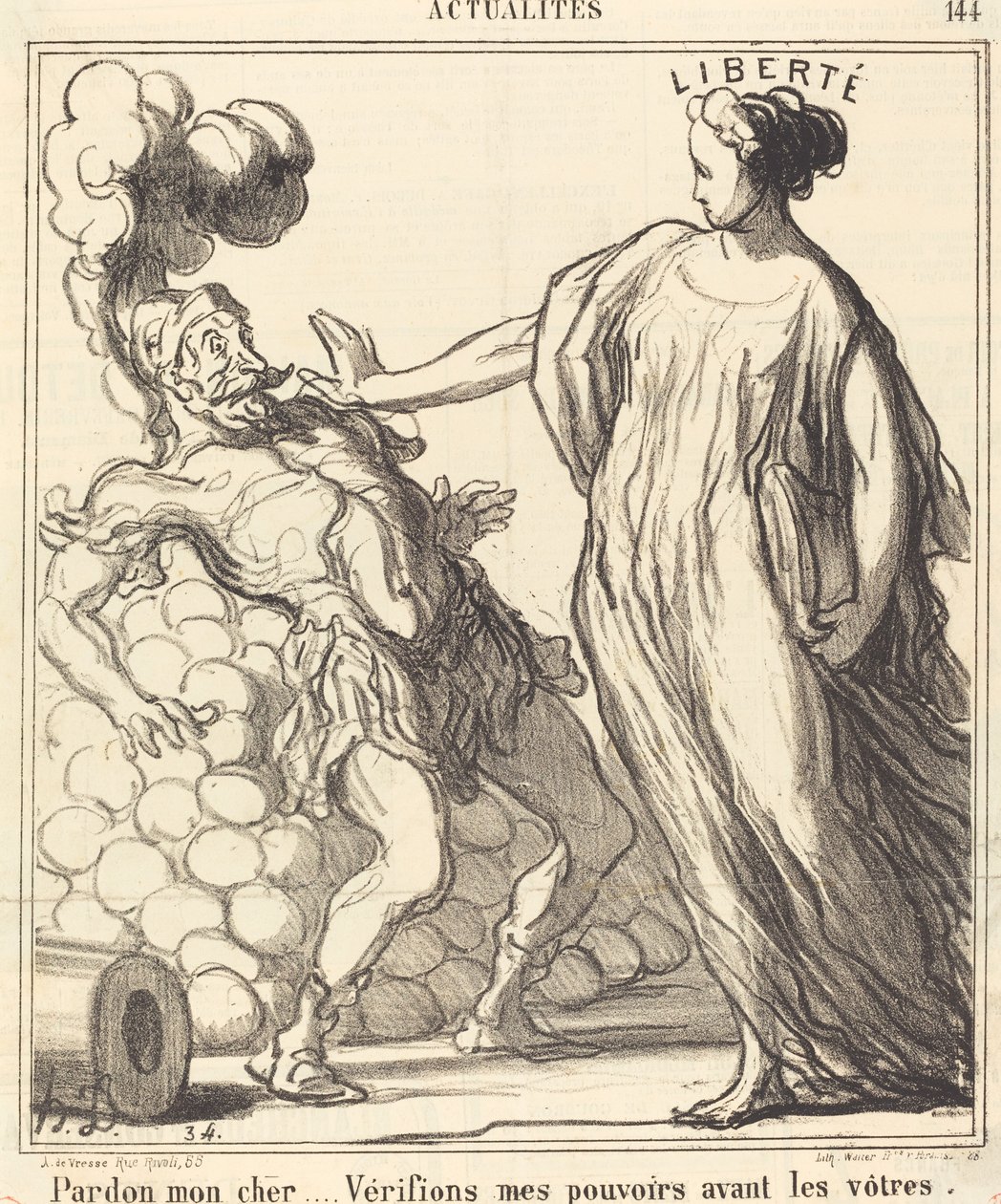 Förlåt min kära... av Honoré Daumier