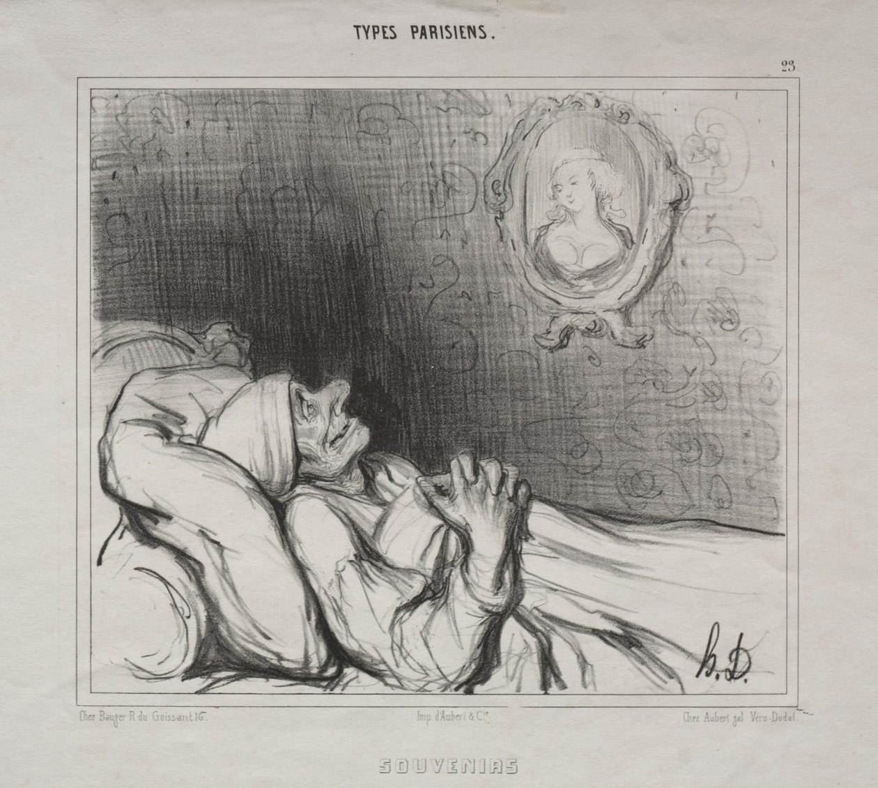Parisiska typer: minnen, 10 maj 1840. av Honoré Daumier