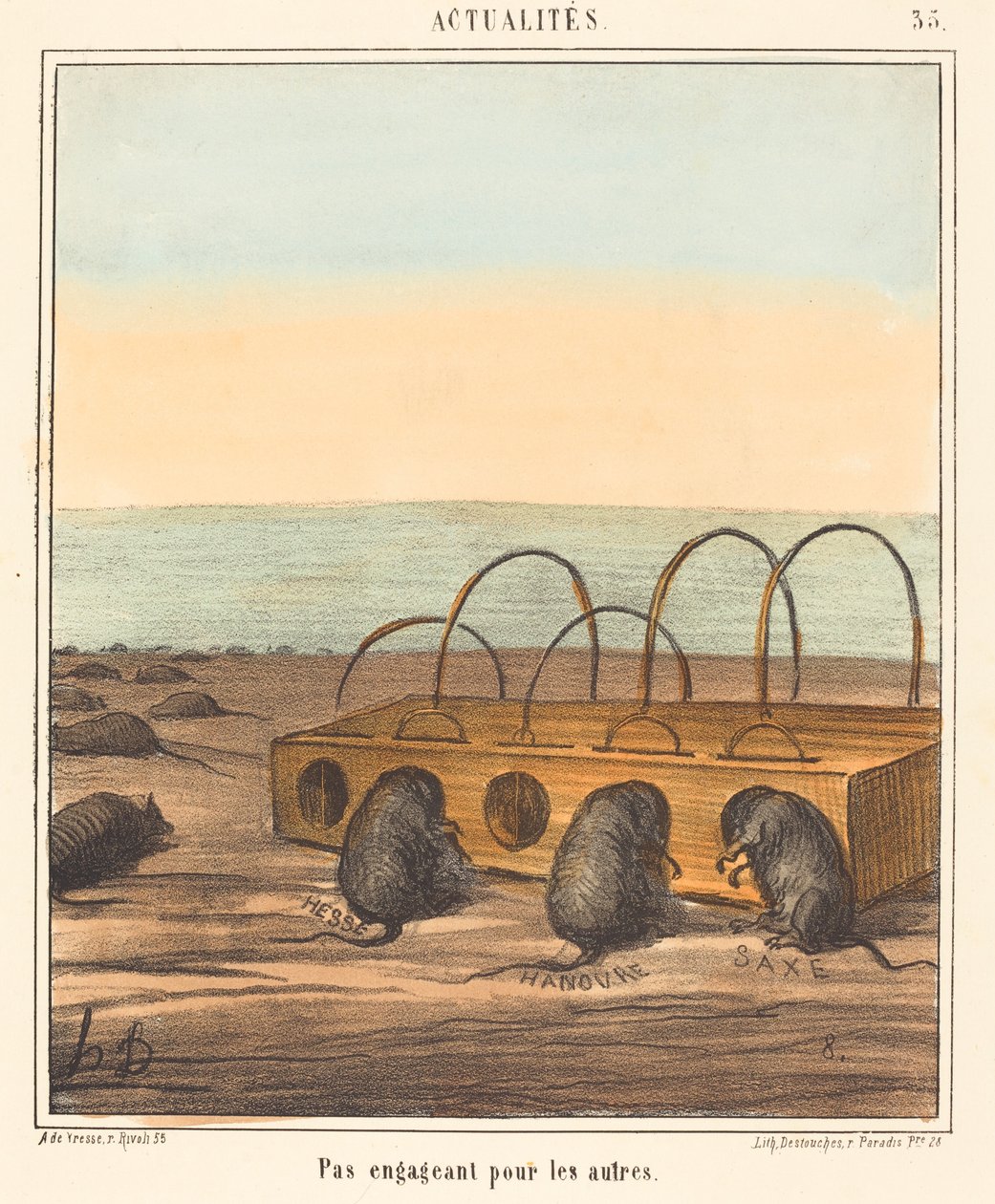 Olockande för de andra av Honoré Daumier