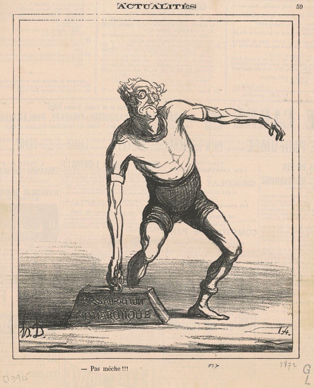 Ingen veke!!! av Honoré Daumier