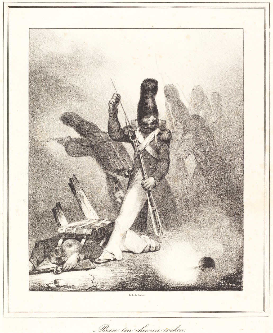 Fortsätt din väg, gris av Honoré Daumier