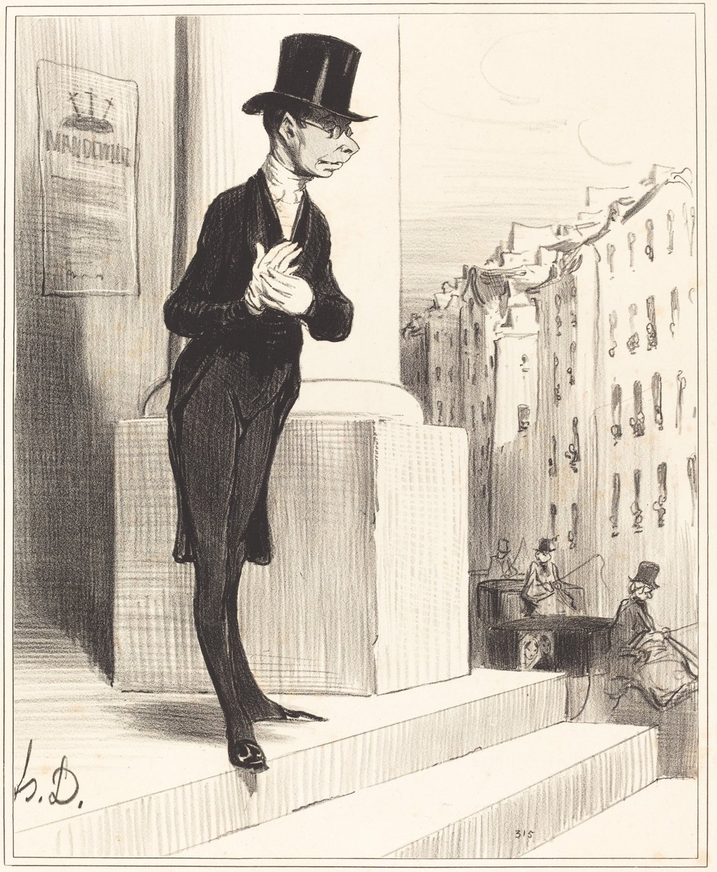 picknick av Honoré Daumier