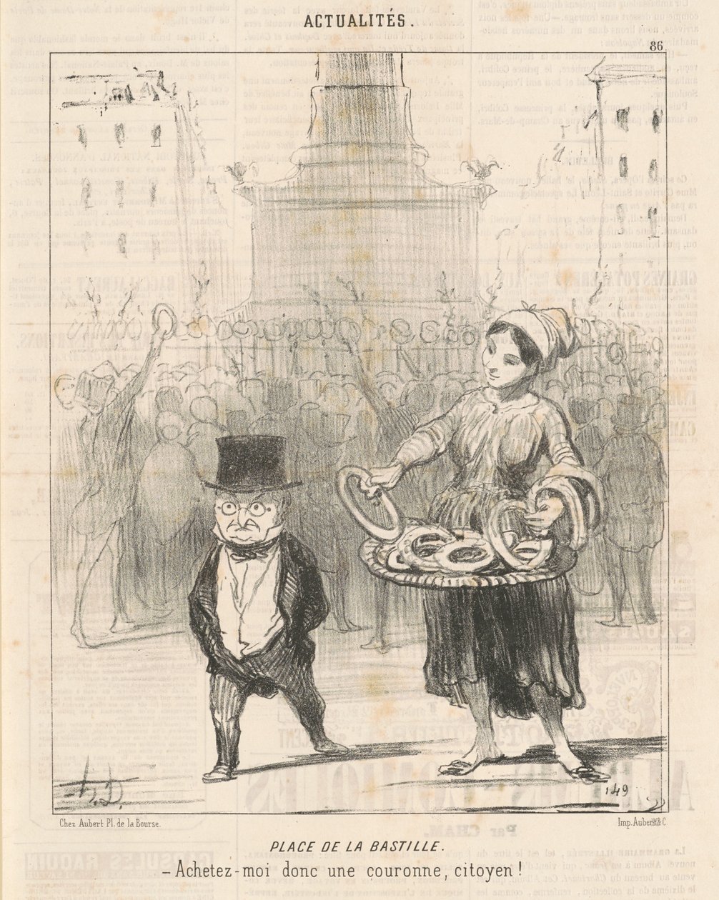 Bastilles plats av Honoré Daumier