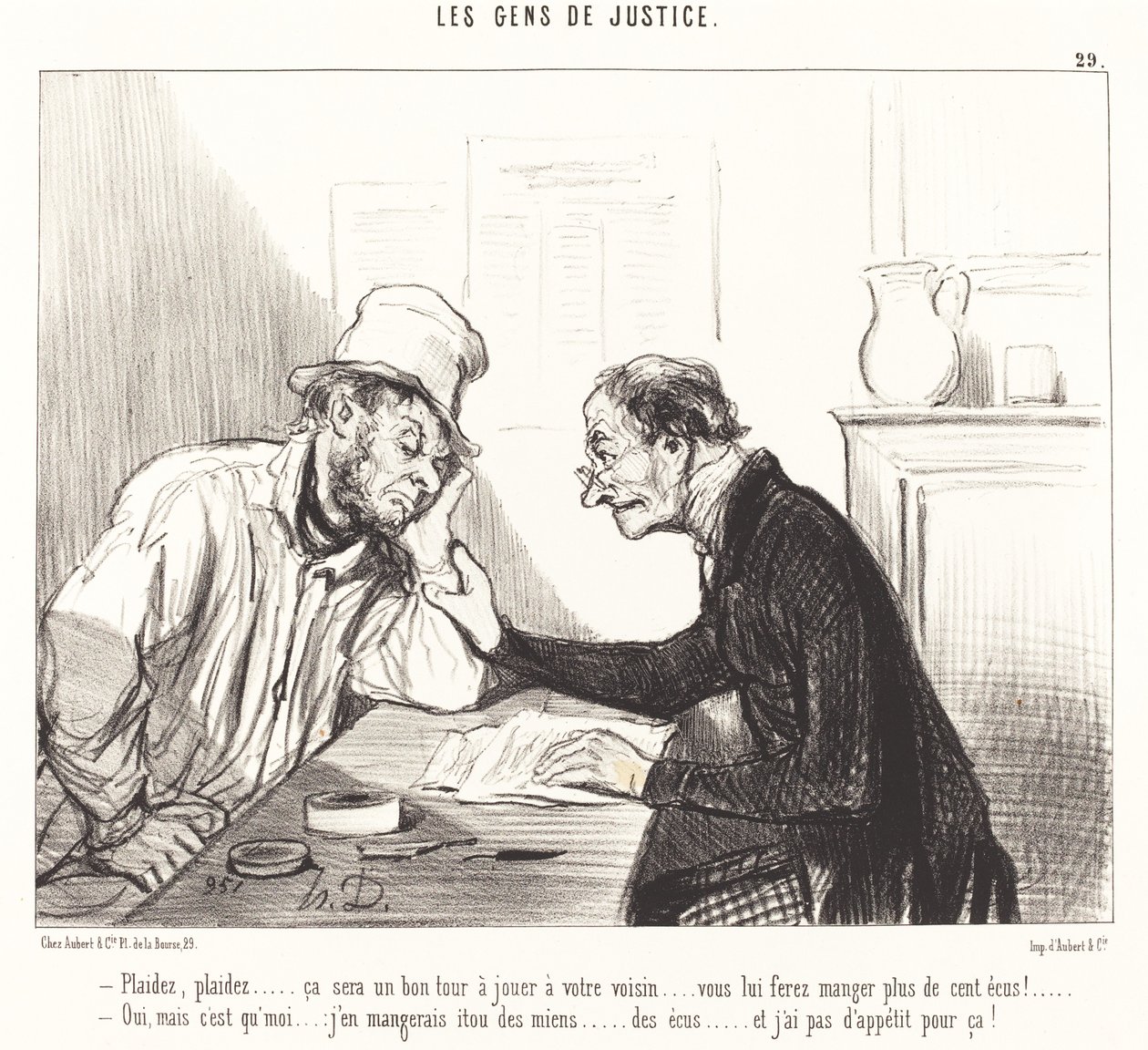 Vädja... det kommer att vara ett bra trick att spela... av Honoré Daumier
